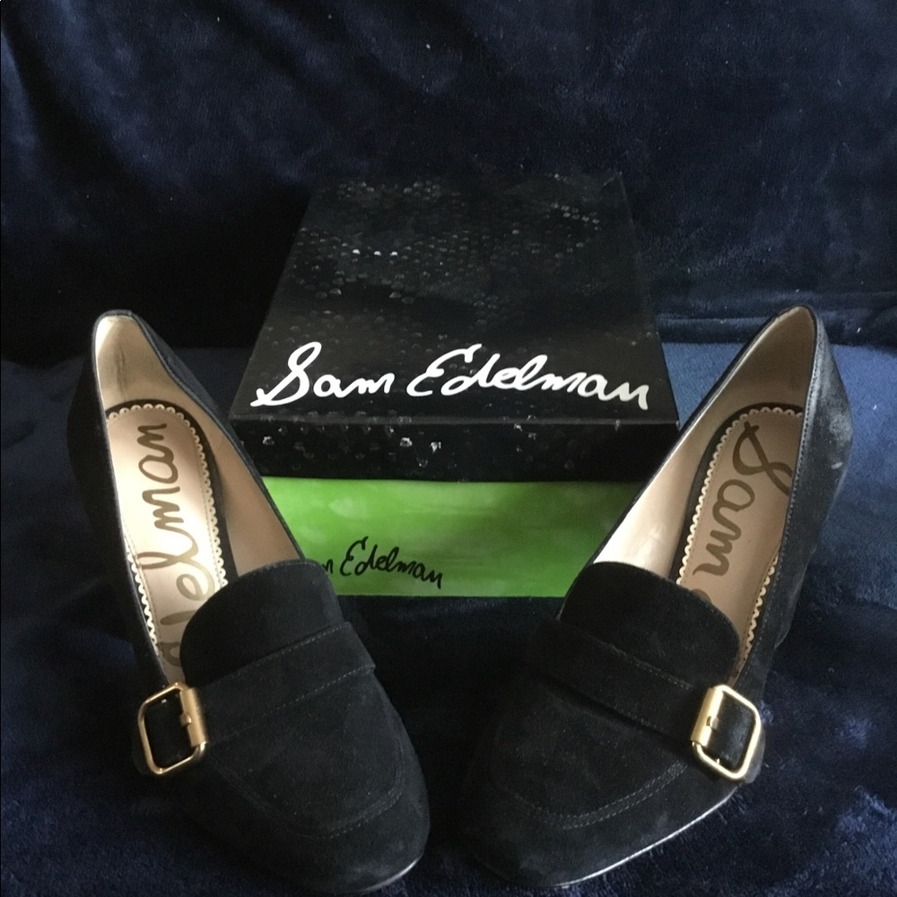 Sam Edelman, Black Suede Shoe